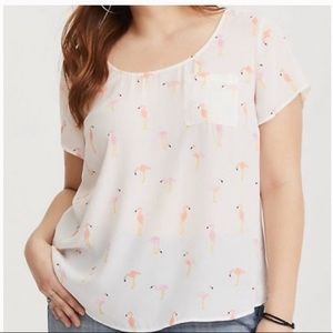 Torrid Flamingo Blouse